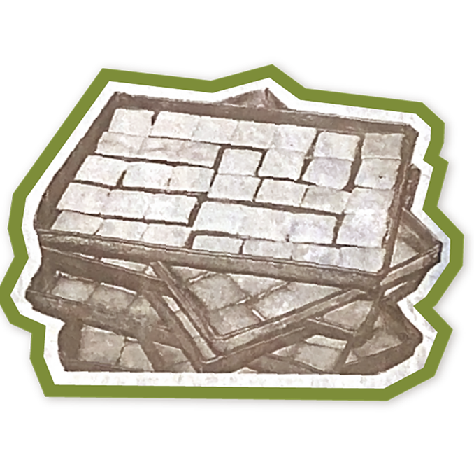 Biscuits stacked together